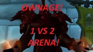 MoP Lvl 90 Arms Warrior 1v2 Arena (Patch 5.1)