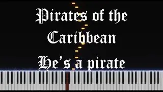 he's a pirate - Pirates of the Caribbean | simple piano cover