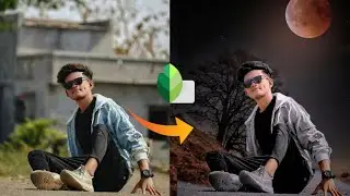 Snapseed Photo Editing - Moon Light Effect Photo Editing - Aaryan Editing Tips