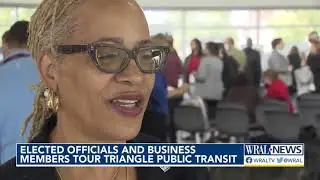 Business leaders and Raleigh, Durham mayors get look at Triangle public transit