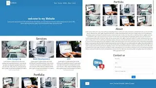 How To make portfolio Website In Html And CSS