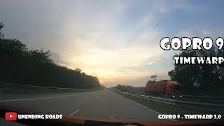 Dawn to Sunrise - Timewarp on a Road Trip with Gopro 9 | Car Drive | Timewarp 3.0