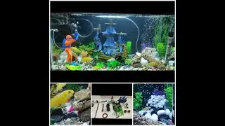 DIY aquarium decor ideas|| fish aquarium articles || cichlid fish || Not by the book