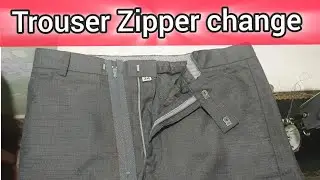Trouser Zipper change || Pant Zip Repair and Alter || By Assam Tailor 