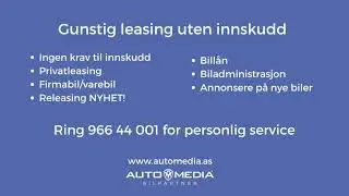Privatleasing og leasing av firmabil uten krav til innskudd