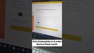 Reduce screen time of your babies by Ordering Flashcards from Galaxykids.in | Jiana Shah | #shorts