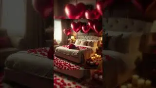 💖 Dreamy Valentine's Escape | Cozy Bedroom Vibes | 1-Min Loop with 