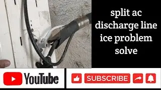 split ac discharge line ice problem solve || split ac discharge line ice problem