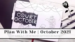 PLAN WITH ME || October 2021 Bullet Journal Setup || A Court of Thorns and Roses Theme