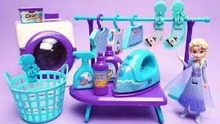 Disney FROZEN Princess Elsa and Anna Laundry Set Satisfying with Unboxing Compilation Toys ASMR
