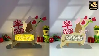 How To Make Paper Cut Valentine Dog Box