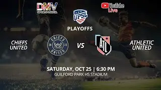 *LIVE* UPSL PREMIER PLAYOFFS - MD QUARTERFINAL: Chiefs United (#4) vs Athletic United (#5)