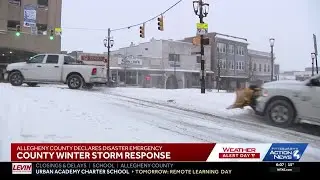 Allegheny County declares Disaster Emergency after snowstorm blankets area