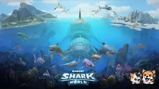 Hungry Shark World : Mode Extinction Pacific Wasteland.