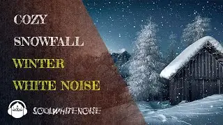 Relaxing Snowfall ❌ Winter Background Noise | Natural White Noise