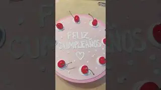 Making some birthday signs $20 each 🤍 #cumplea&ntilde;osfeliz #happybirthday #fakecake #diy #art