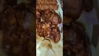 chicken kaleji , beef kabab 😋