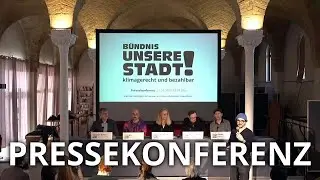 B&uuml;ndnis UNSERE STADT!  - Pressekonferenz 21.01.2026