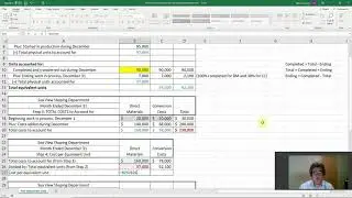 Use process costing in the first production department