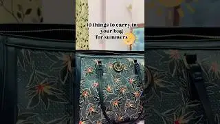 10 must have handbag essentials for summers #skincare #summeressentials