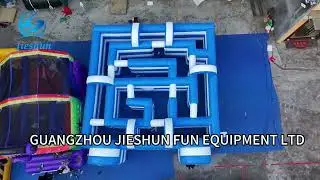 Get Lost in FUN! 🌀 Full Adventure Inside This Giant Inflatable Maze!