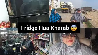 Michaung Toofan Se Tabahi 😢 Fridge Hua Kharab 😢| Beheno Ki Shopping 😆 | Alhamdulillah |😍