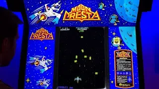 Moon Cresta Arcade Cabinet MAME Gameplay w/ Hypermarquee