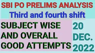 SBI PO PRELIMS EXPECTED CUT OFF 2022