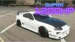 Supra 1200hp Forza Horizon 4 Full send and drift attempt with Keyboard 1200 коня Супра в Форза 4