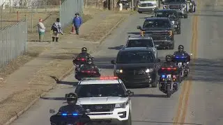 Funeral Procession Held For TPD Officer Who Died After Battle With Cancer