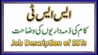 SST Job Description : Resposibilities of SSTs Teacher at High and Higer Secondary Schools