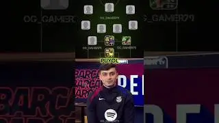 Pedri Picked His Ultimate FC Barcelona XI 😱🔥 #efootball2024 #efootball2025 #efootball2023 #efootball