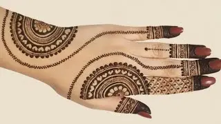 Beautiful simple stylish Mehndi tutorial 😱🔥