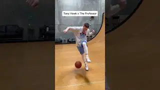 Professor & Tony Hawk GO CRAZY Combine SKATING & BASKETBALL on Skate Ramp