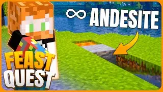 EASY Infinite Andesite Generator! - CREATE | FeastQuest #18