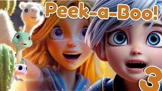 Learn Desert Animals for Kids 🌵 | Peek-a-Boo Hide and Seek with Lala & Luno 🐍✨