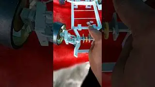Front wheel drive in RC car, homemade PVC model #mechanical #diy #shorts #viral