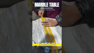 Howto Repair DAMAGED MARBLE TILE Table #DIY | marble table damage | marble table restoration #howto