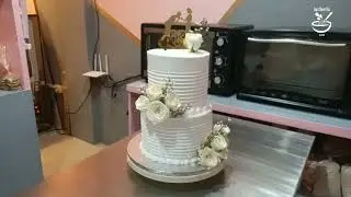 How to make a 2-Tier Wedding cake | Home baking tutorial video |