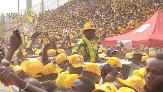 MASSIVE CROWDS WELCOME ARRIVAL OF ORIYOMI HAMZAT TO LIBERTY STADIUM GUBERNATORIAL DECLARATION 