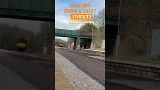 Double choppers class 20&rsquo;s great sounds and tones 20 096 & 107 classic trains #trains #class20