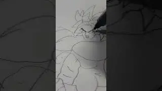 Drawing of Broly |Made by Prahlad # Trending # Broly # anime #Like &Subscribe