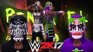 caw + fórmula penta el Zero m (pentágon JR) (attire black and whithe & joker) WWE 2k17 PS3 Xbox 360