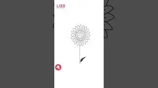 How to Draw a Sunflower 🌻  Easy Simple Drawing for Kids and Beginners #lidoartworks