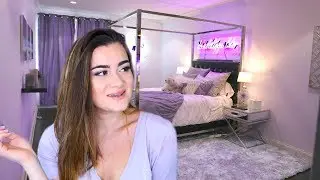 Decorating! Painting my Room Purple and Neon Signs! MOVING VLOGS | Cloe Feldman