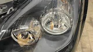 Opel astra h konserwujemy lampy przednie czyli ochrona lamp preparatem K2 
