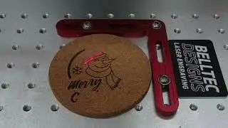 Christmas Cork Coasters, on the Cloudray EC Galvo Laser