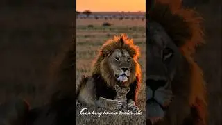 Even king have a tender side #lion #lioncubs #predator # beast