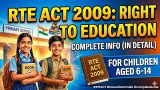 B.Ed I year [Contemporary India and Education] (Unit-4) | RTE Act, 2009 | by Jyoti kansal 