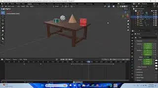 How to Animate 3D Shapes on a Wooden Table in Blender
